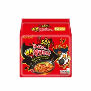 Samyang - Halal Certified Hot Chicken Flavour Ramen 3x Spicy 5 Pack ‎(8 x 140g)